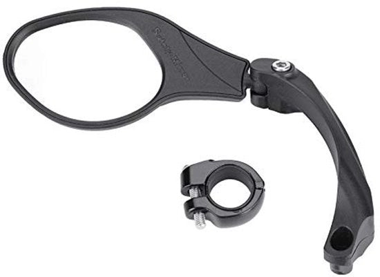 Specchio di Retrovisore Rottiveltabile 360 Gradi per Bicicletta - In Acciaio Inossidabile - Adatto per Diametro di Sterzo 22,2 mm - Strisce Riflettenti - Facile da Installare