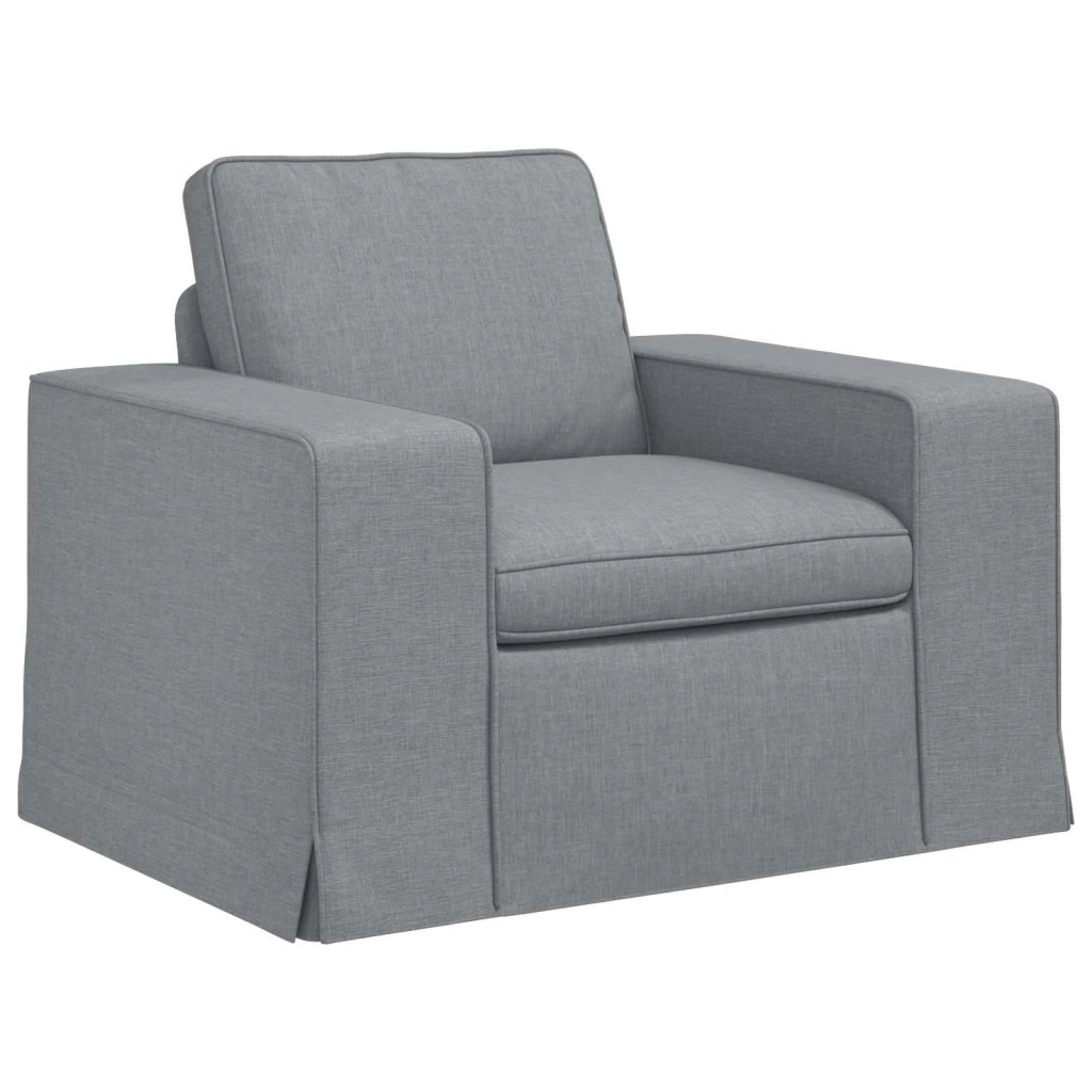 Set di divani 2 pcs Grigio chiaro 182 x 80 x 82 cm Tessuto 3407544