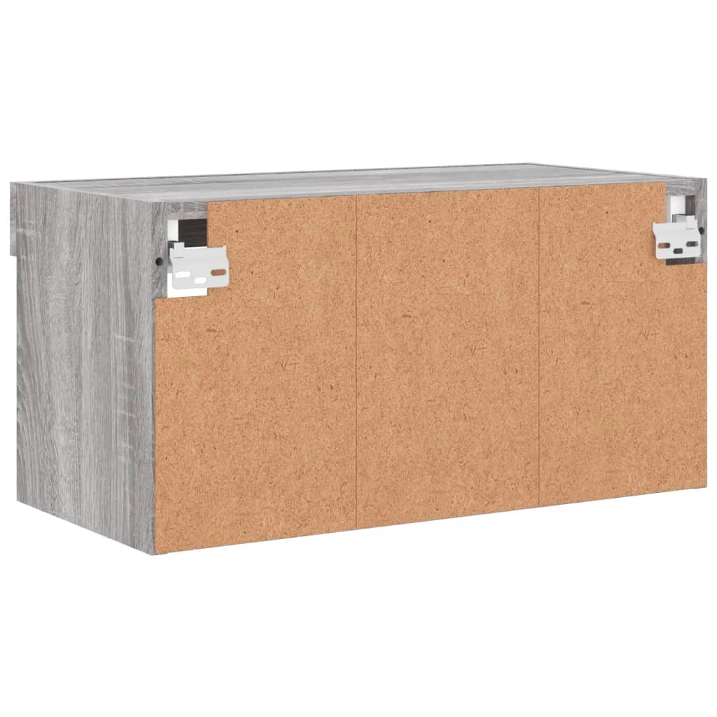Mobile TV multimediale mensola TV credenza mobile TV sala da pranzo soggiorno camera da letto con luci LED Sonoma 60 x 30 x 30 cm grigio 02_0026826