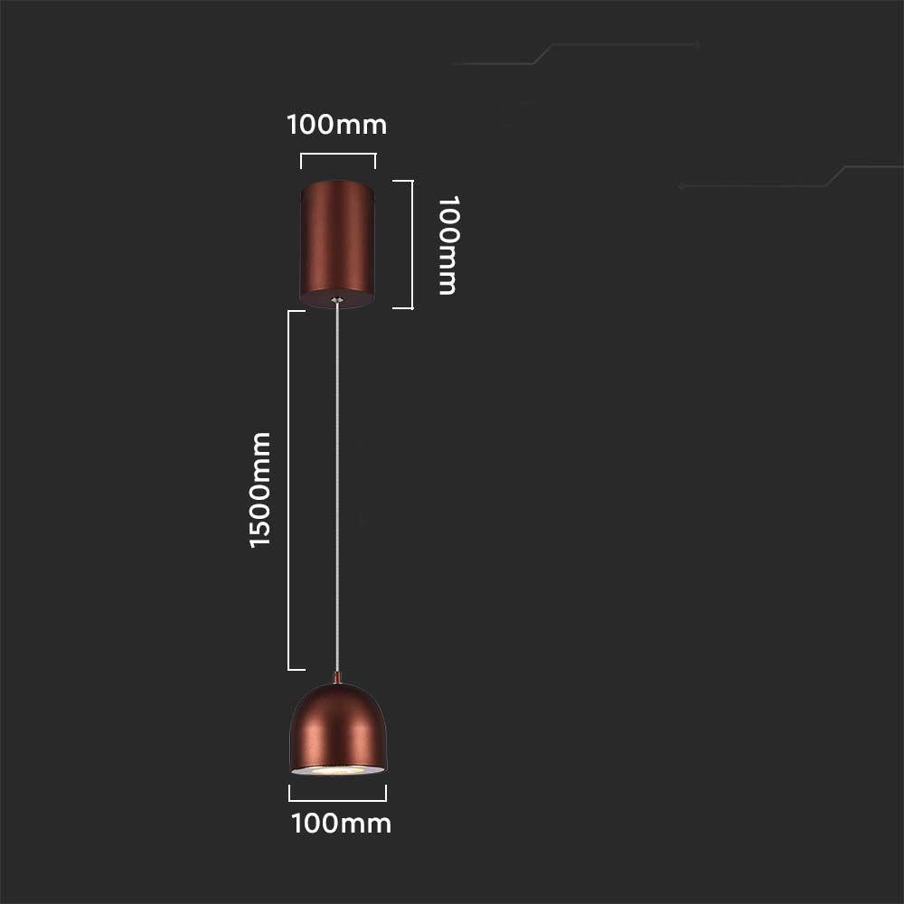 Lampada a sospensione LED 3000K touch bronzo V-TAC VT-7795