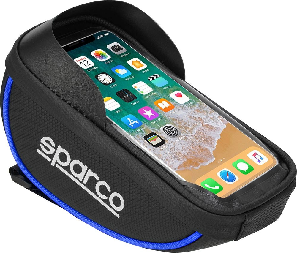 Borsa porta cellulare per bici in microfibra Sparco