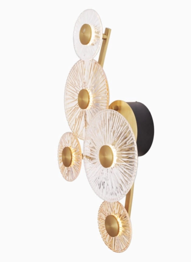 Applique ALLURE Maxlight 5 sfere vetro oro LED 25W 3000K