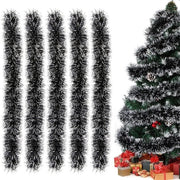 5 pezzi di lametta nera per decorazione di Natale