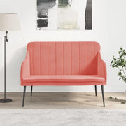 Panca Rosa 110x76x80 cm in Velluto 351467