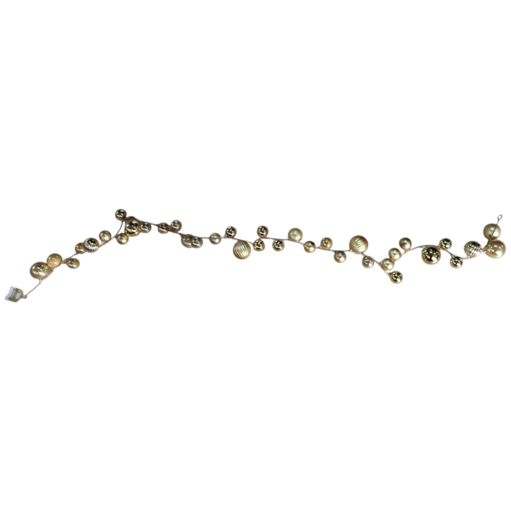 GHIRLANDA CON PALLE ORO CM180 SNODABILE