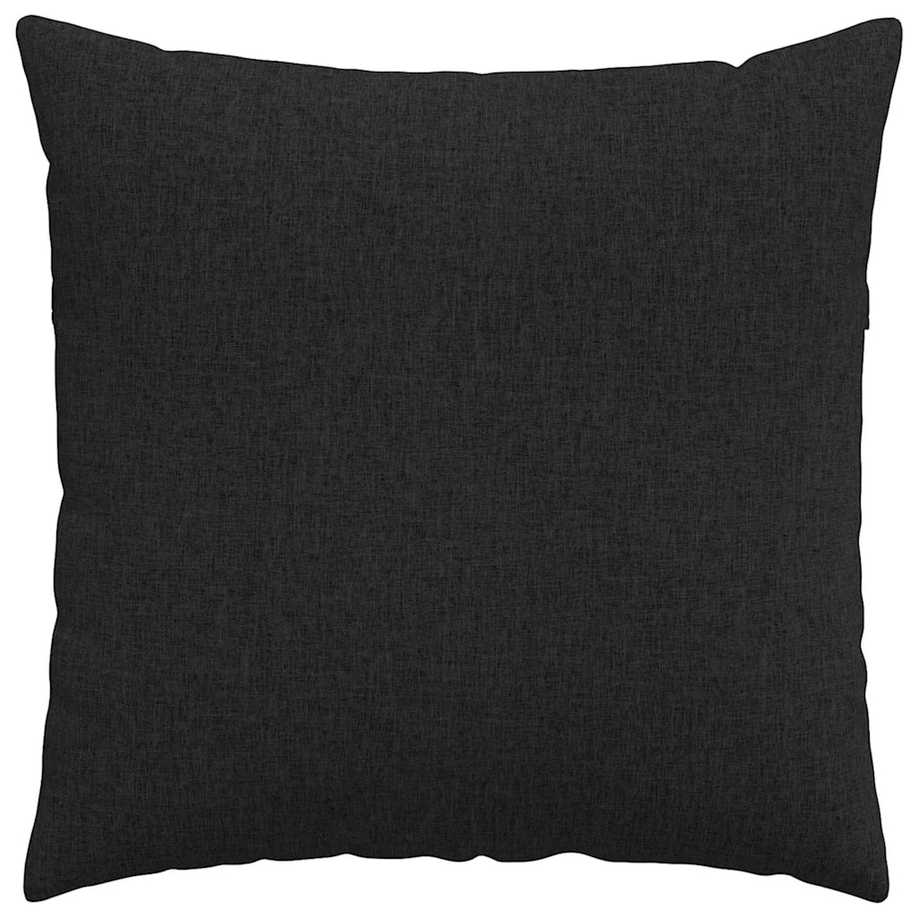 Cuscini da Divano 2 pz-Set di 2 Cuscini per Sofa Nero 80 x 80 cm Tessuto 719718