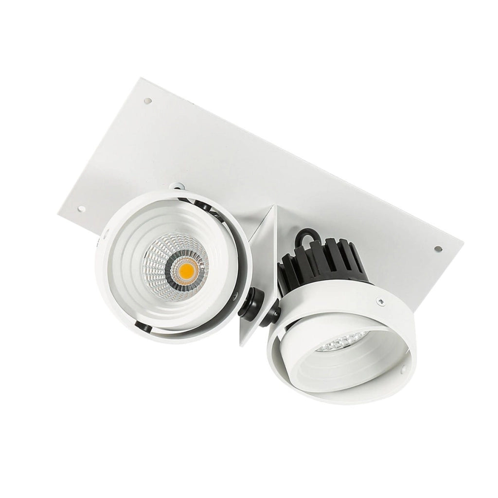 Faretto da incasso Italux Patrizio LED 2x12W 3000K bianco