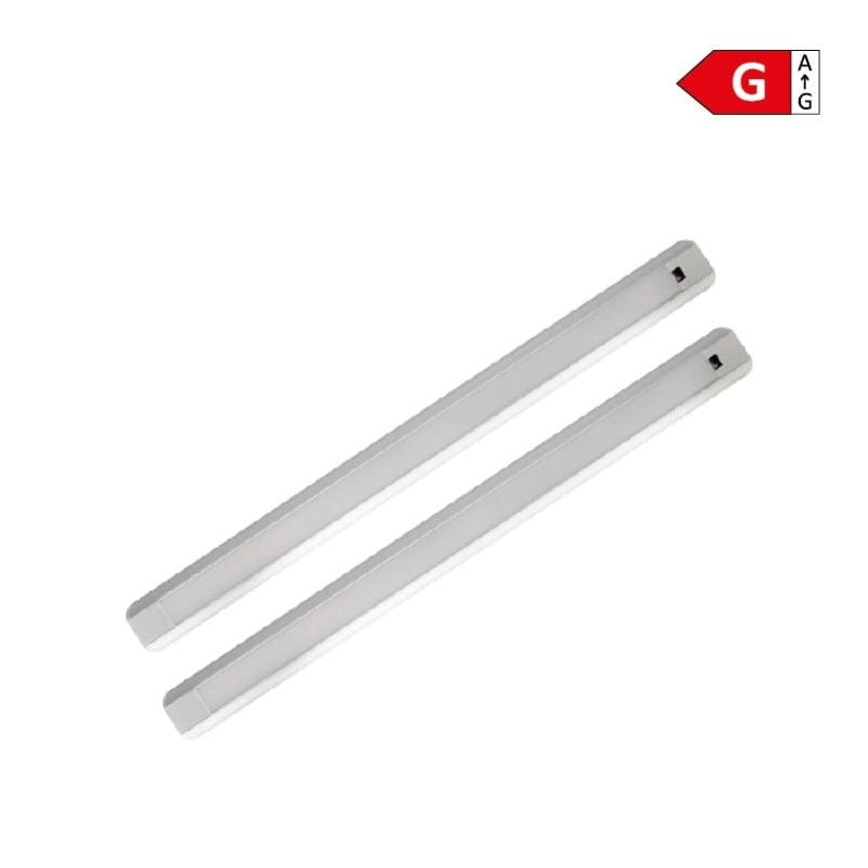 Barra LED sottopensile 2x60cm bianca 9W sensore DPM