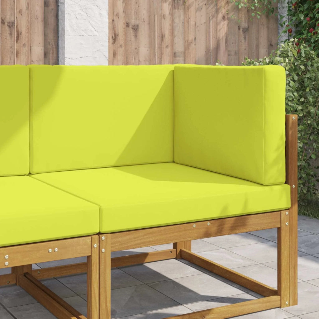Cuscino per divano da esterno 3 pcs Verde Poliestere 900868