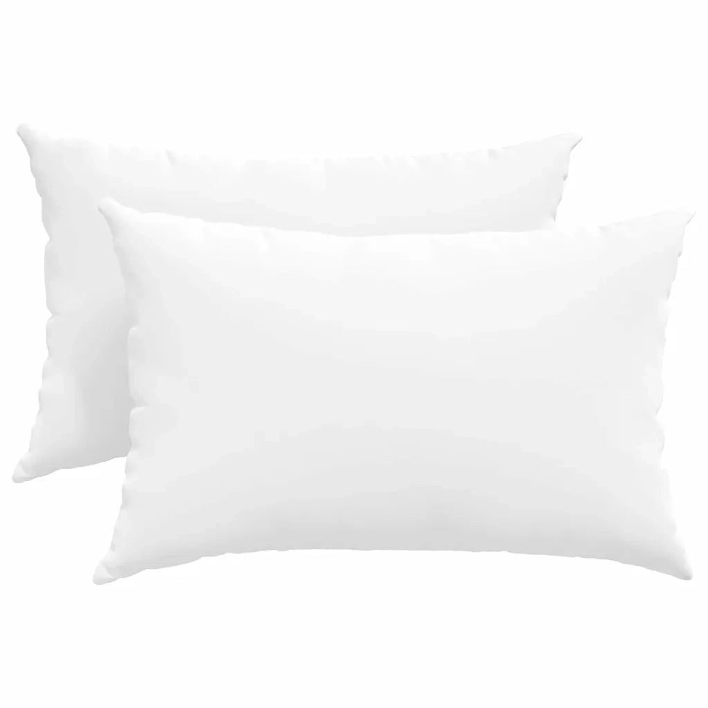 Cuscini da Divano 2 pcs Bianco 60 x 40 cm Tessuto 42013664