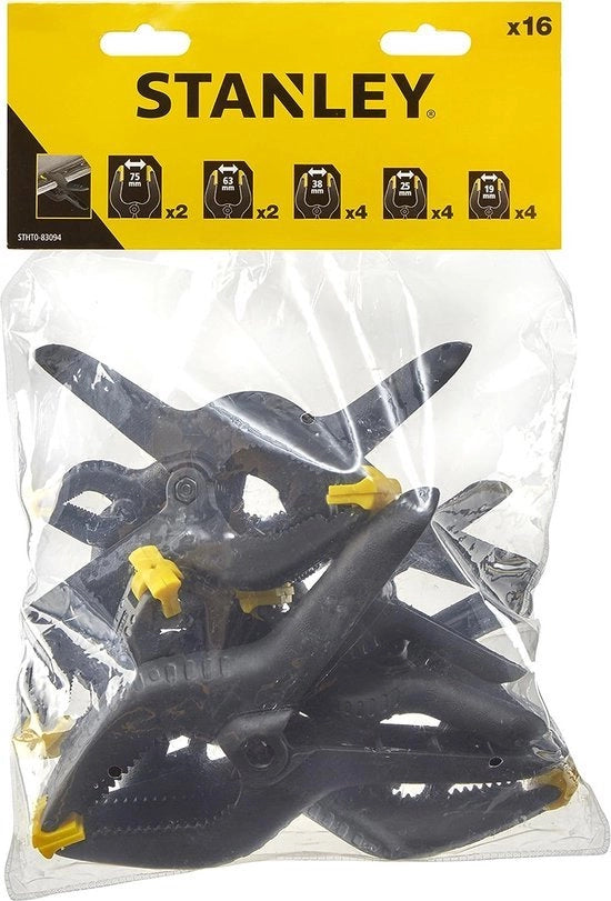 Kit di 16 viti a molla, giallo/nero