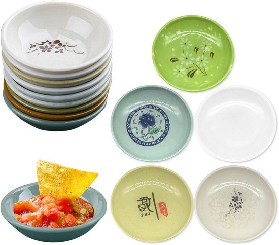 Mini-compartimenti per sushi e salse - set da 15 pezzi