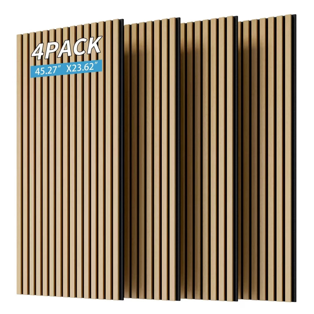 Pannelli Acustici 3D in Legno per Parete e Soffitto ¨C MINIMAL ¨C Rovere Bianco 115x60 cm