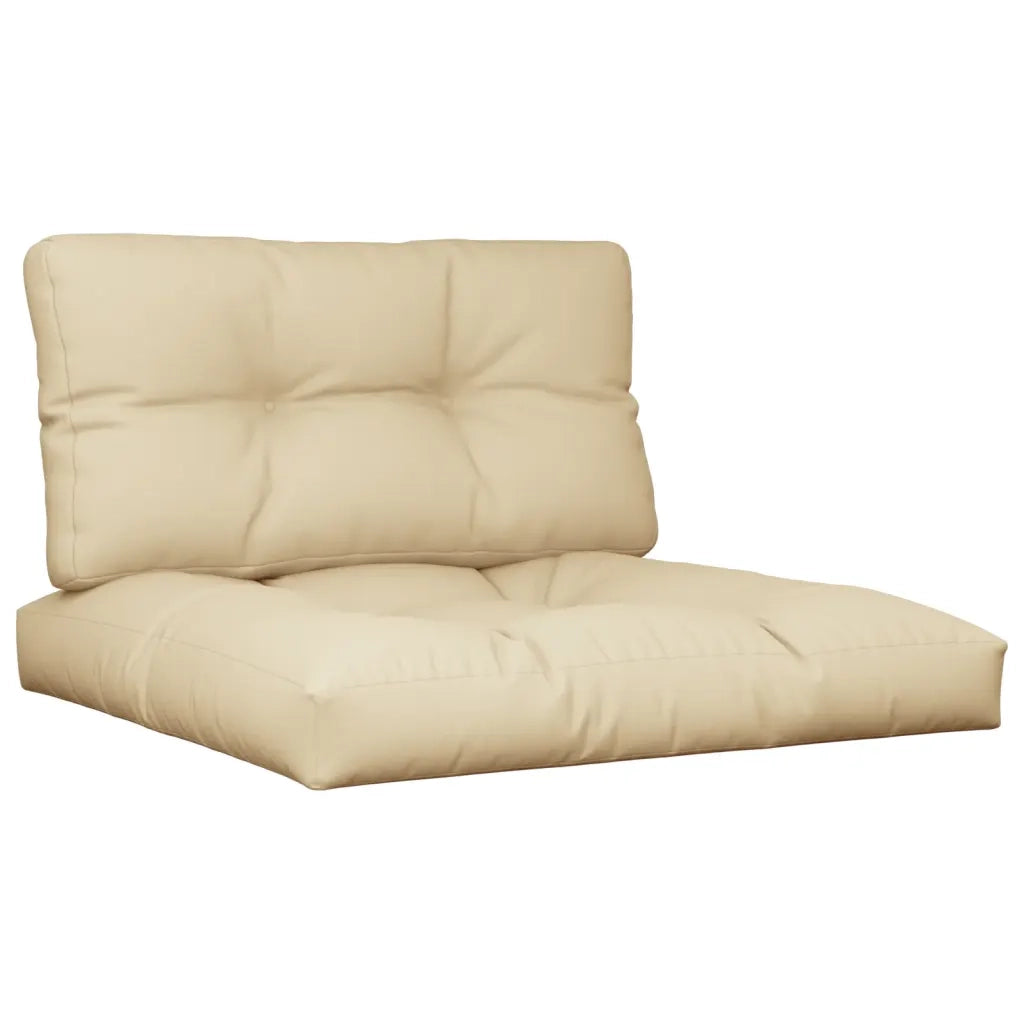 Cuscini per Pallet 2 pz Beige in Tessuto 360714