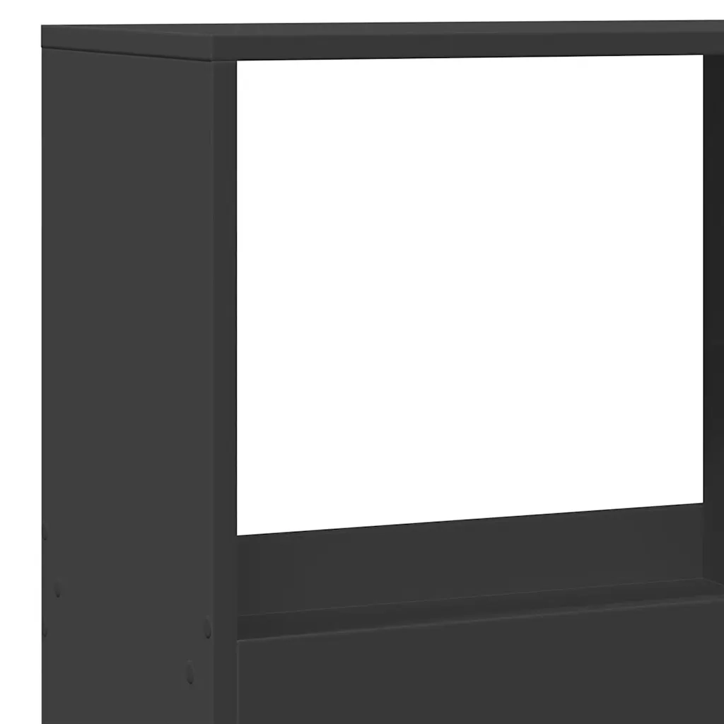 Divisorio Ambienti | Divider per stanze | Paravento Nero 100x33x175 cm in Truciolato
