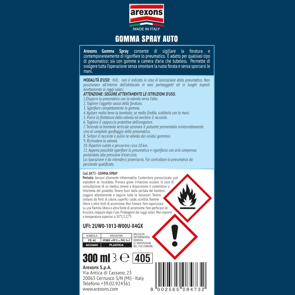 Gomma Spray 300 ml (8473) Arexons 2 Pezzi