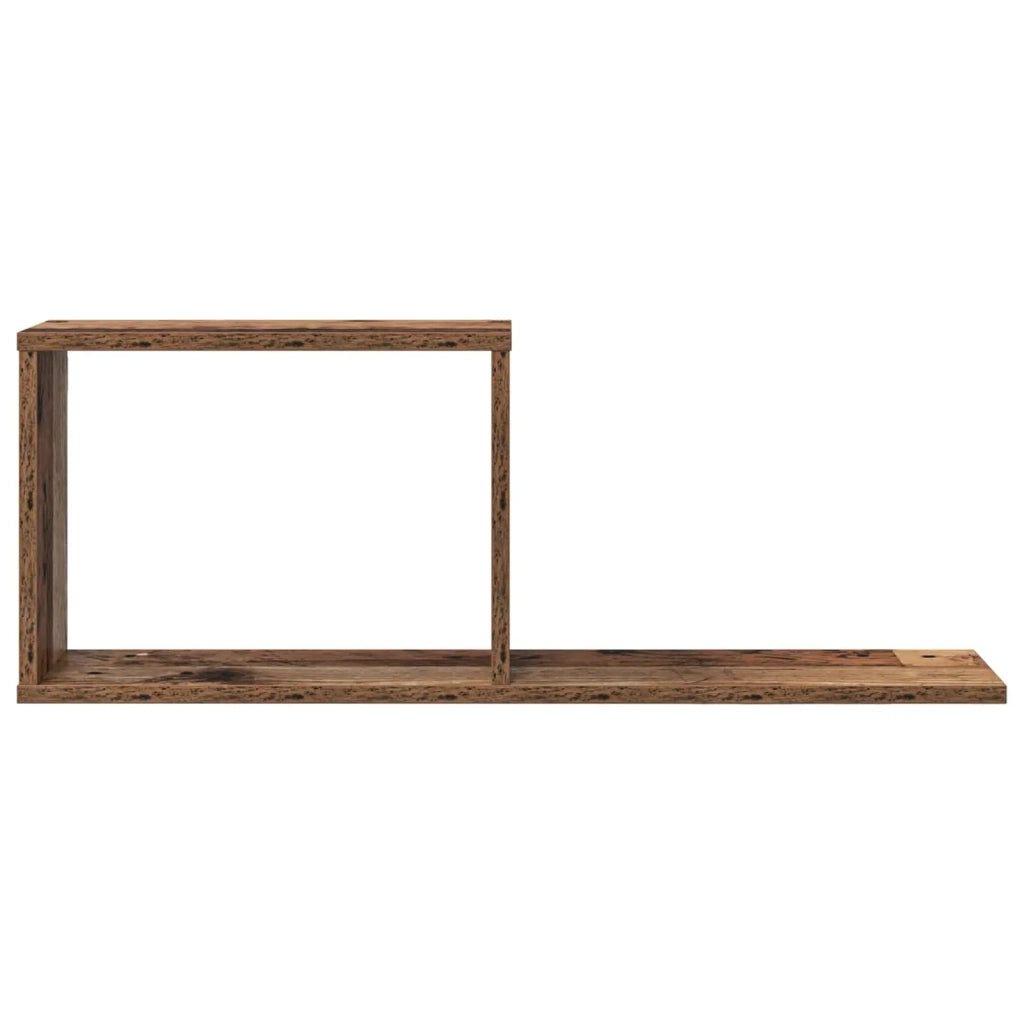 Scaffali flottanti 2 pz Legno antico 80 x 15 x 30 cm 8012329