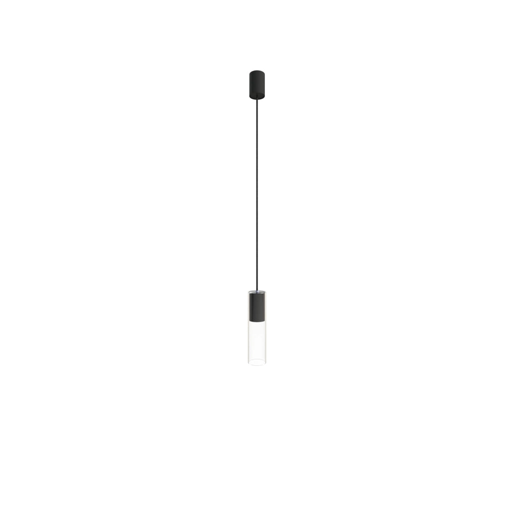 Lampada a sospensione Nowodvorski Cylinder 7865 nera GU10