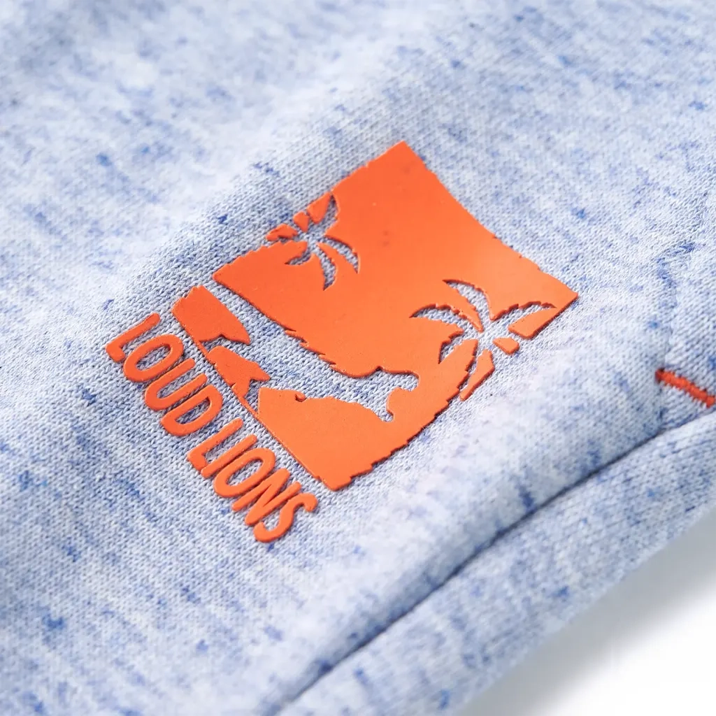 Pantaloncini per Bambini con Coulisse Blu MÃ©lange 116