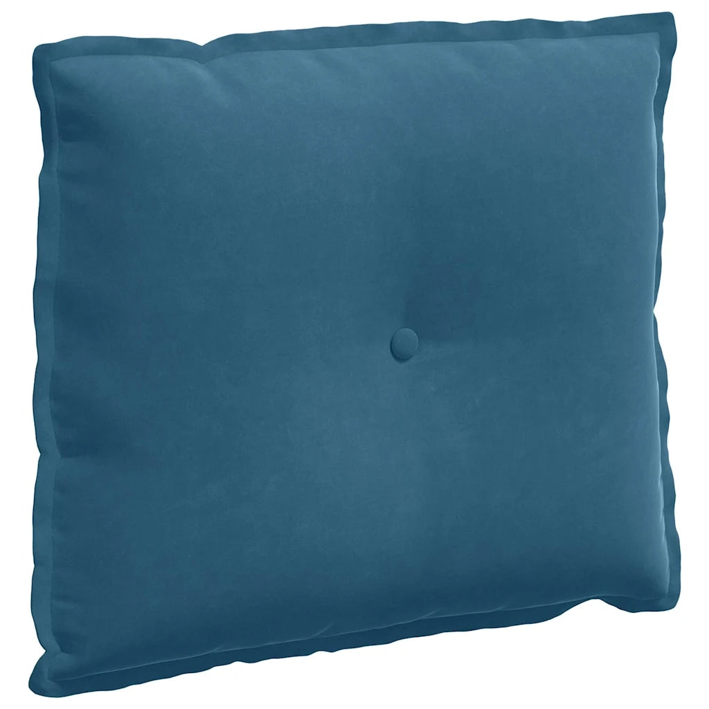 Cuscino per Schiena Blu 60 x 50 cm Tessuto in Cords 42014674
