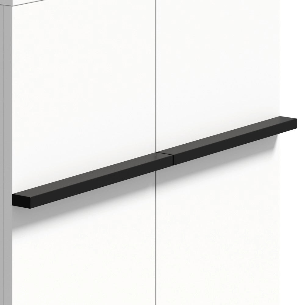 Scarpiera con Ante e Ripiani Regolabili ¨C MINIMAL ¨C Bianco, 95x60x34,5 cm