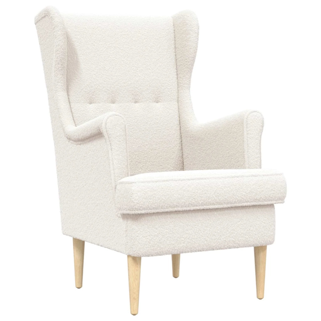 Poltrona | Sedia Relax Crema Boucl¨¦