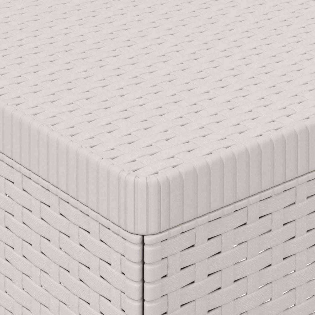Divano da Giardino a 1 Posto Aspetto Rattan PP Bianco 8011758