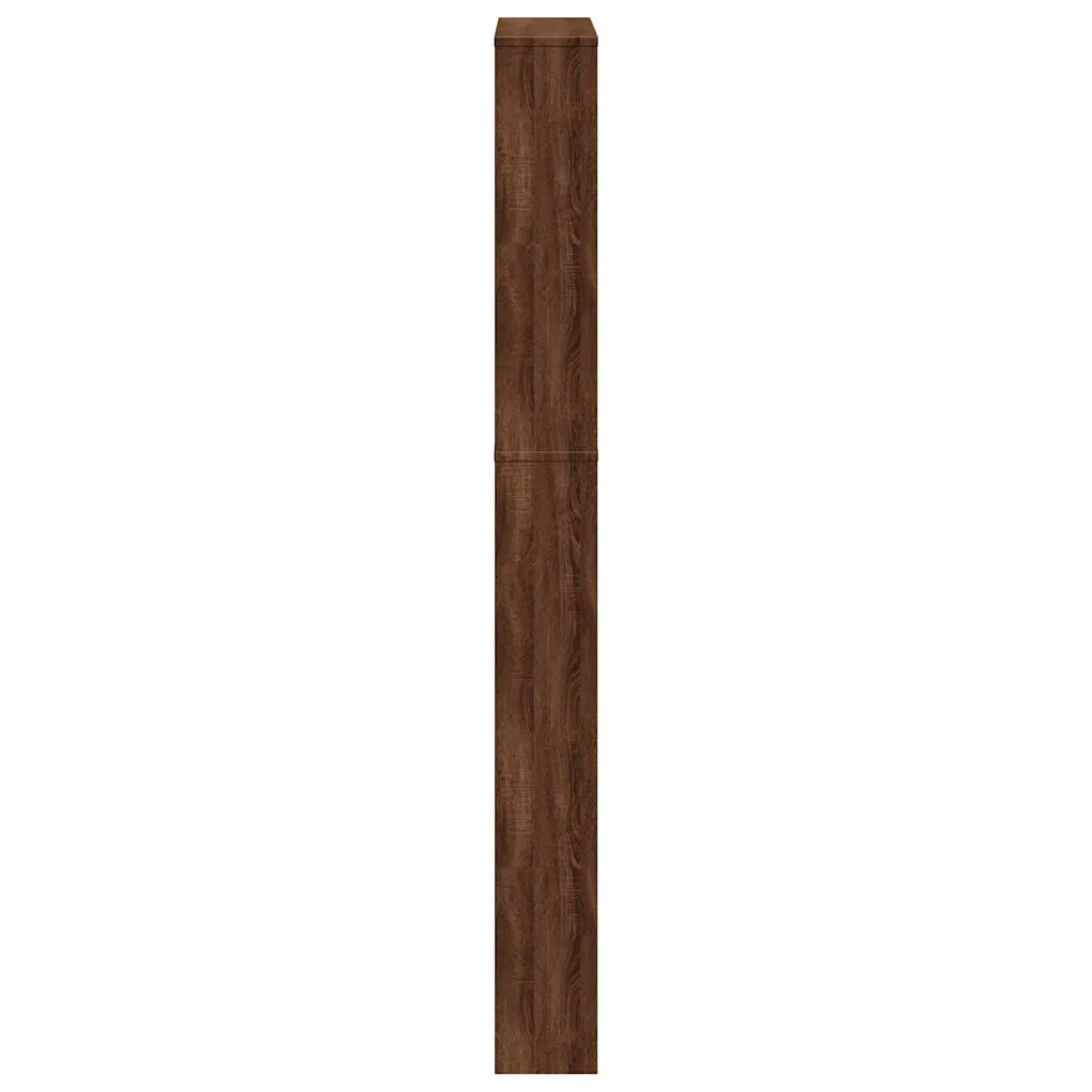 Scarpiera | Mobile per scarpe con Specchio a 5 Livelli Rovere Marrone 63x17x169,5cm