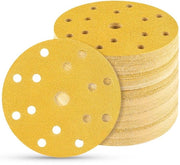 Schijve per schiacciapensieri 150 mm con carta abrasiva mista 50 pezzi per schiacciapensieri esentrici - Materiale abrasivo duraturo e efficace