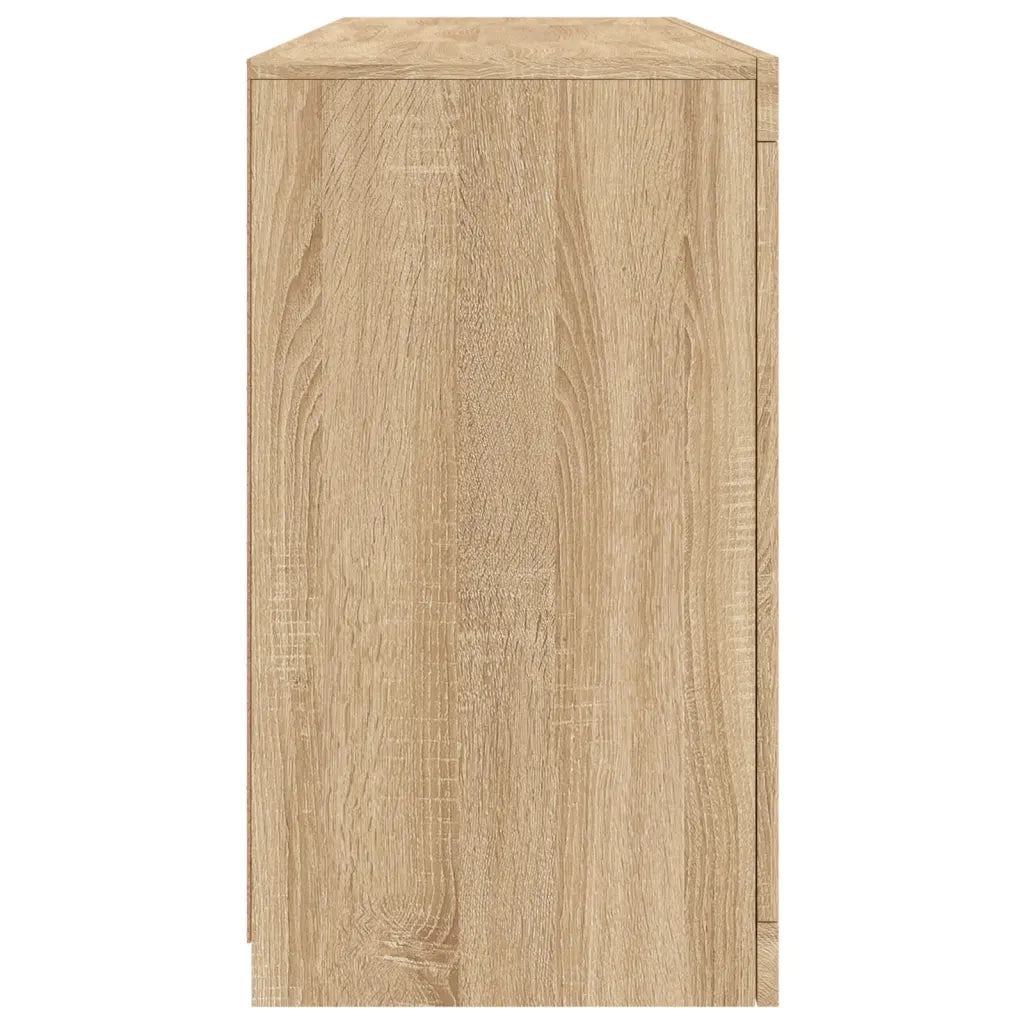 Credenza con Luci LED Rovere Sonoma 142,5x37x67 cm 3209067
