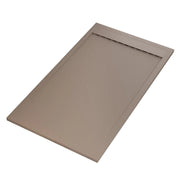 Piatto doccia in marmoresina tortora effetto pietra cemento prestige, misura 80x200