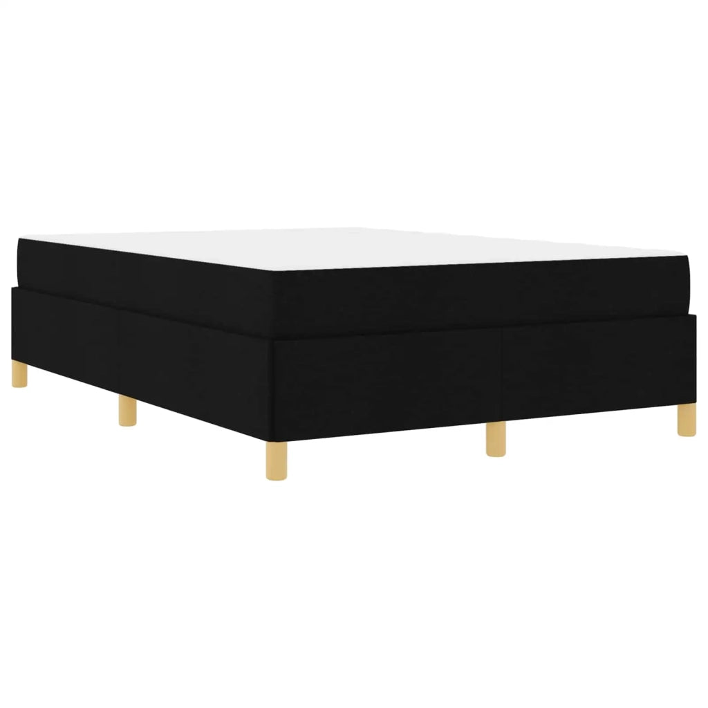 Struttura del letto con materasso Nero 140 x 200 cm Tessuto 3398943