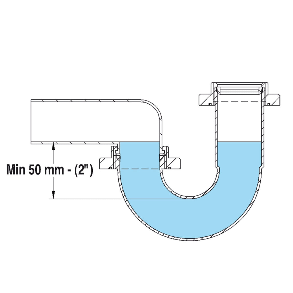 SIFONE SALVA SPAZIO 1 NT EVOLUTION PER LAVELLI- 11/2 D. 40 mm Bianco LIRA