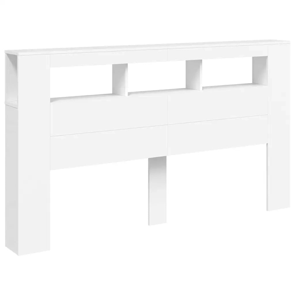 Testiera LED Bianca 180x18,5x103,5 cm Legno Multistrato 837358