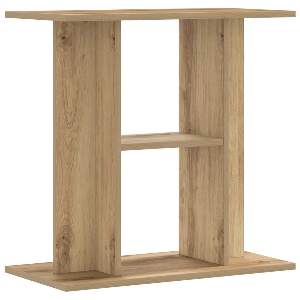 Supporto Acquario 60x30x60 cm Multistrato Rovere Artigianale 857271