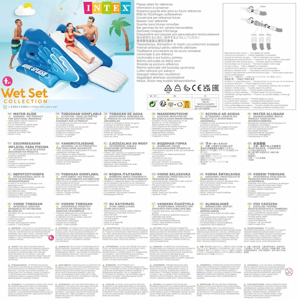 INTEX Acquascivolo Gonfiabile Kool Splash Blu 92037