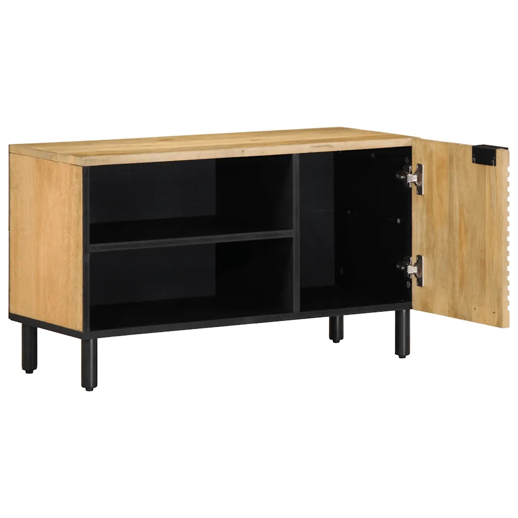 Mobile TV | Armadietto TV | Mobile Porta TV Marrone 80x31,5x46cm in Legno Massello di Mango