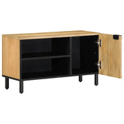 Mobile TV | Armadietto TV | Mobile Porta TV Marrone 80x31,5x46cm in Legno Massello di Mango