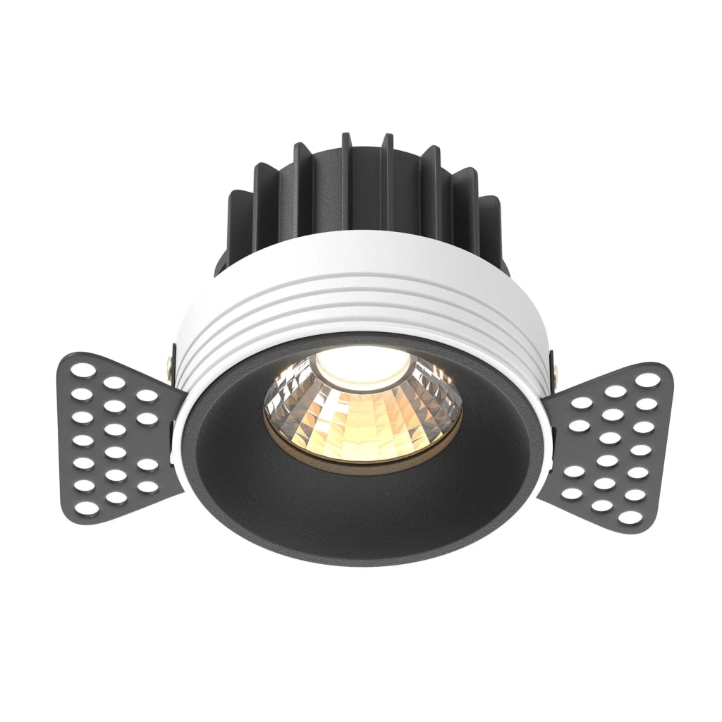 Maytoni Lampada da incasso Round 1 luce LED integrato nero alluminio