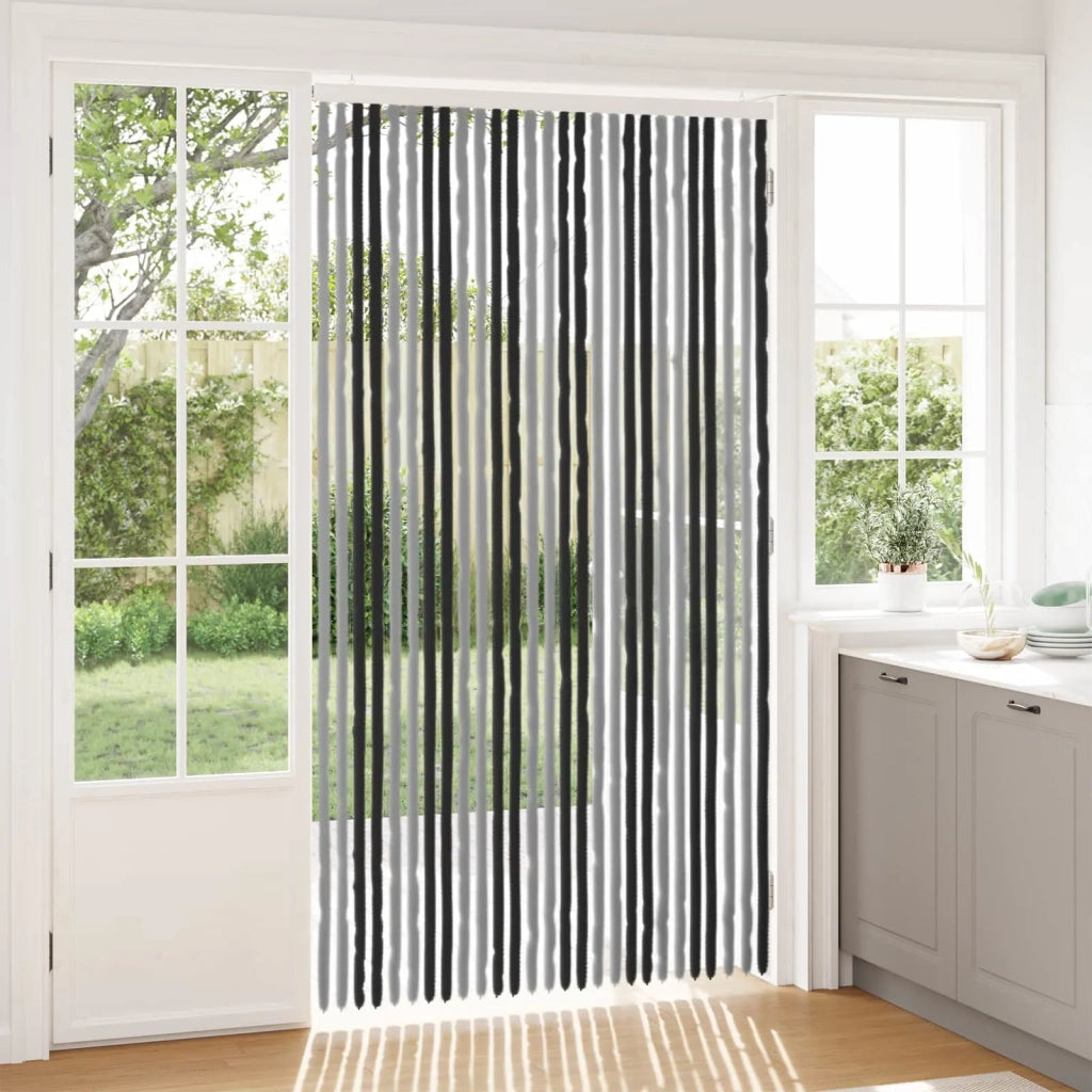 Tenda per insetti in chenille Grigio e Nero 118 x 220 cm 42034428