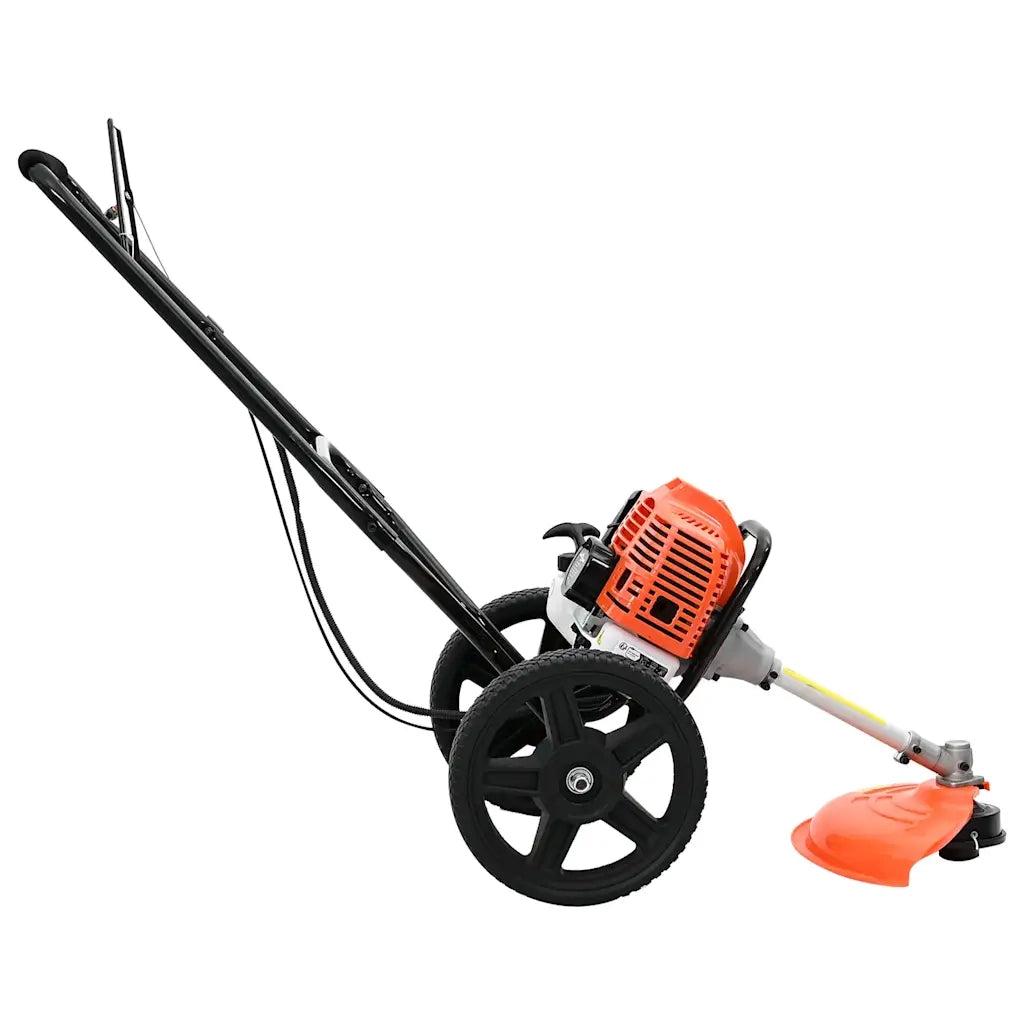 vidaXL Decespugliatore con Ruote Arancione 52 cc 1,45 kW