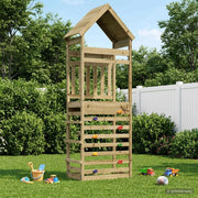 Torre da Gioco per Esterni Naturale Pino Solido Impregnato 826534