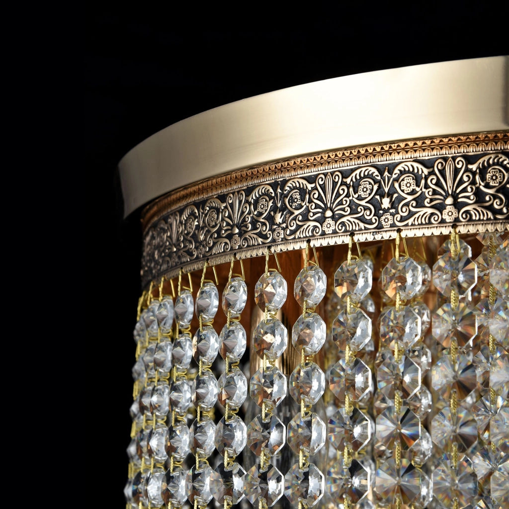 Lampadario Cascade cristallo ottone 7xE14 Maytoni