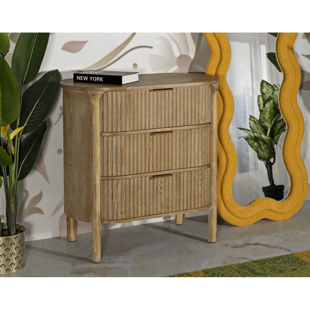Cassettiera VKH753, Marrone, Legno, 80,5x47x82 cm