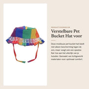 Cappello per piccoli animali - Versatile - Ombrello per cani - Poliestere respirante - Accessorio per cani in stile - Confortevole forma di passo - Progettazione pratica - Cappello per cani