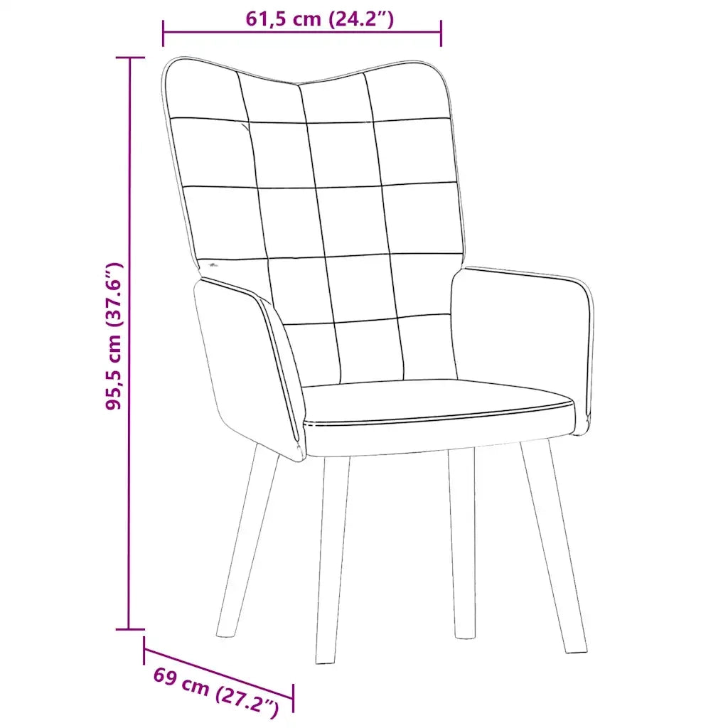 Poltrona Relax Blu in Velluto 4016820