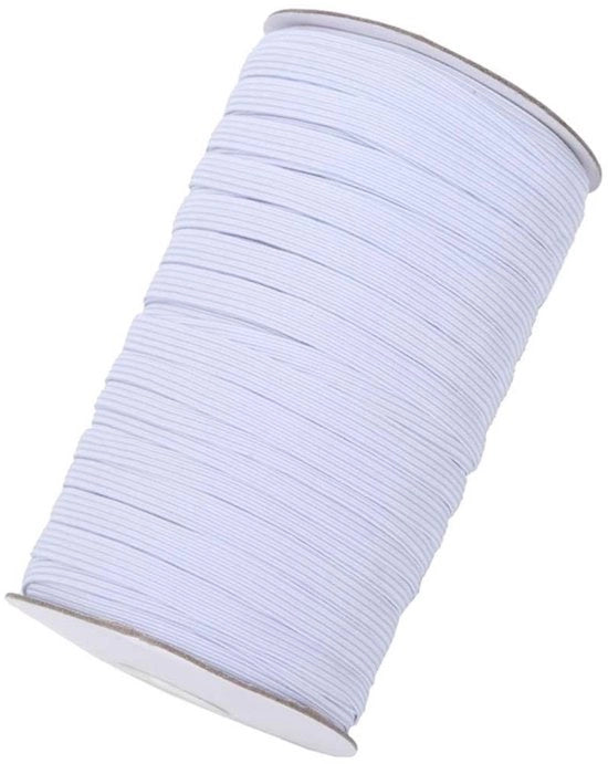 Elastico 90m - Elastico Cordone 1cm - Sartoriale - Accessori di Abbigliamento - Ideale per il Creativo - Regalo Perfetto per i Creativi - Elastico per Sartoria