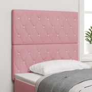 Testiera LED con strisce LED con testiera Rosa 90 cm Velluto 3338353
