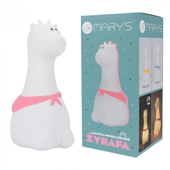 Lampada notte bambini wireless LED RGBW giraffa Mary's