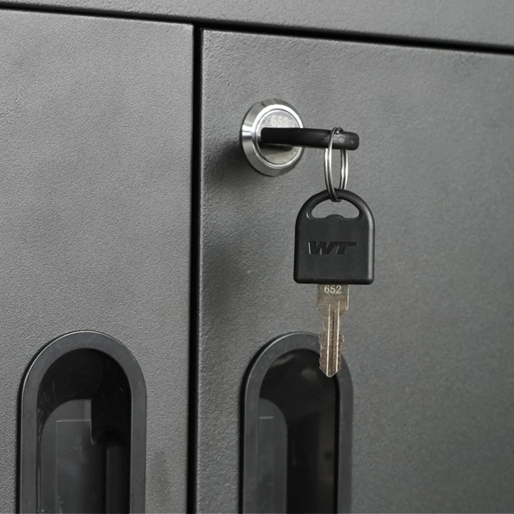 Armadio per Garage in Metallo con Ruote ¨C Zephmum ¨C 75x42x88 cm